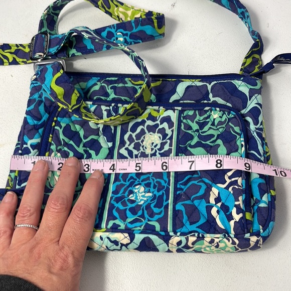 Vera Bradley Blue and Green Floral Crossbody Bag - Picture 10 of 10